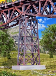H0 Stahl-Viadukt-Mittelpfeile