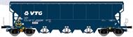 Getreidewagen Tagnpps 102m³, blau, VTG
